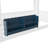 Twin Size Loft Bed with Bookshelf & House-Style Design, High-Quality Safety Rails, White & Blue Kids Bunk Bed-940334411-940334409