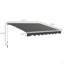 Electric Awning With LED Lights, Retractable Awning, UV40/ Sun Shade Shelter With Remote Controller And Crank Handle-112604654