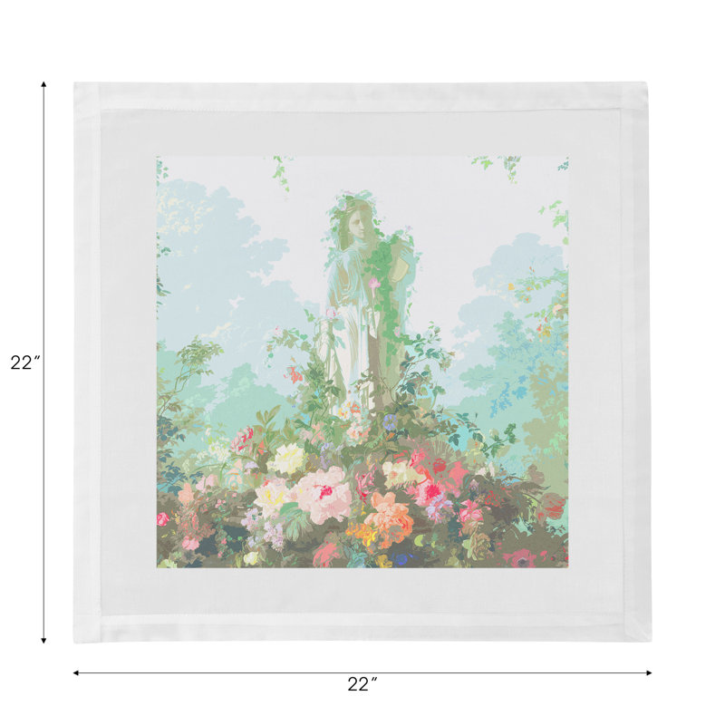 Jardin Defosse Chantilly Cotton Sateen Dinner Napkins