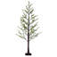 Gines 7' H Lighted Artificial Pine Christmas Tree