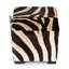 Zebra Hide Cube Ottoman