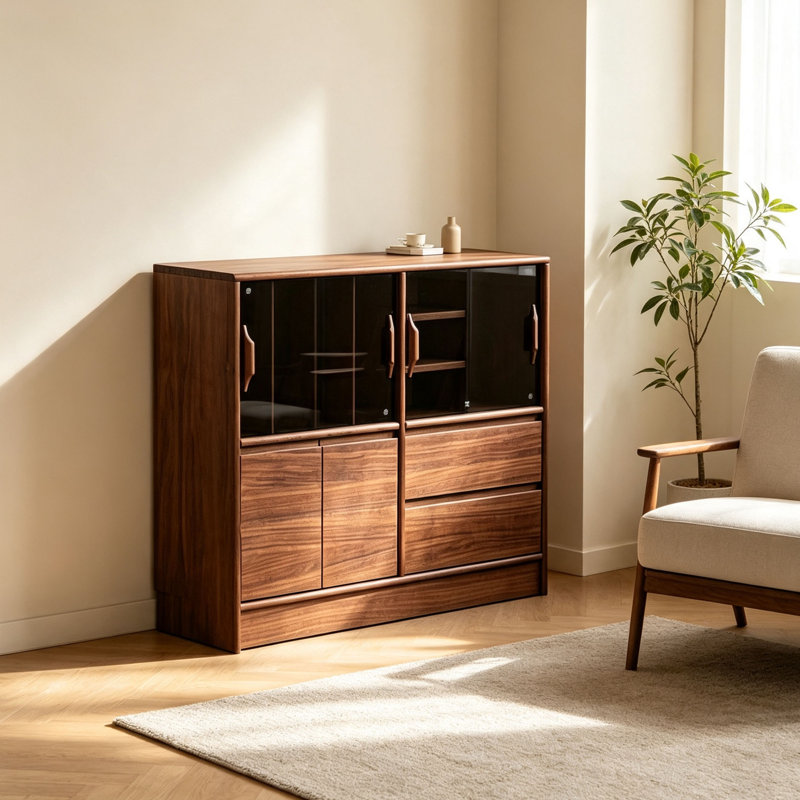bibliothèque basse de style européen, H 37,80 po x l 47,24 po x P 13,78 po