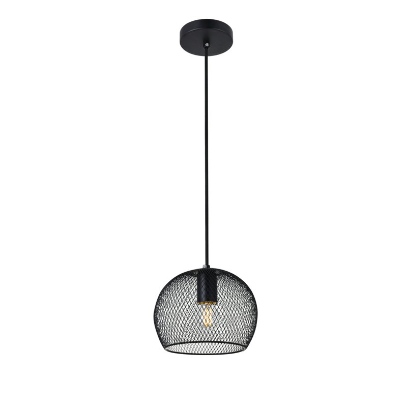Luminaire suspendu sphère 1 lumière Paxton, H 10,4 po x l 11,4 po x P 11,4 po
