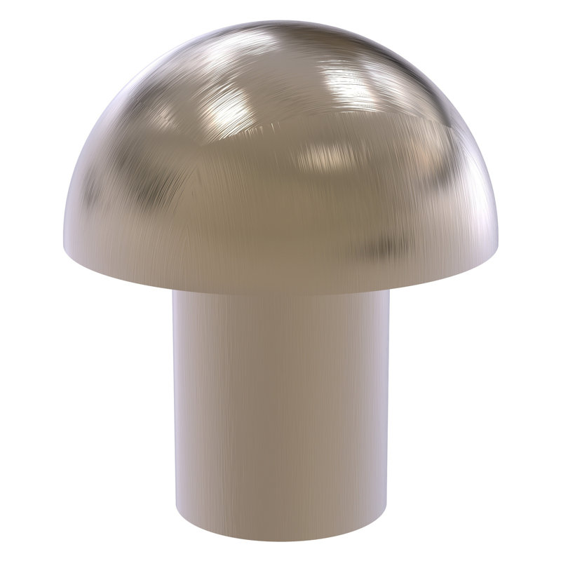 Ballenas 1" Diameter Mushroom Knob, Antique Pewter
