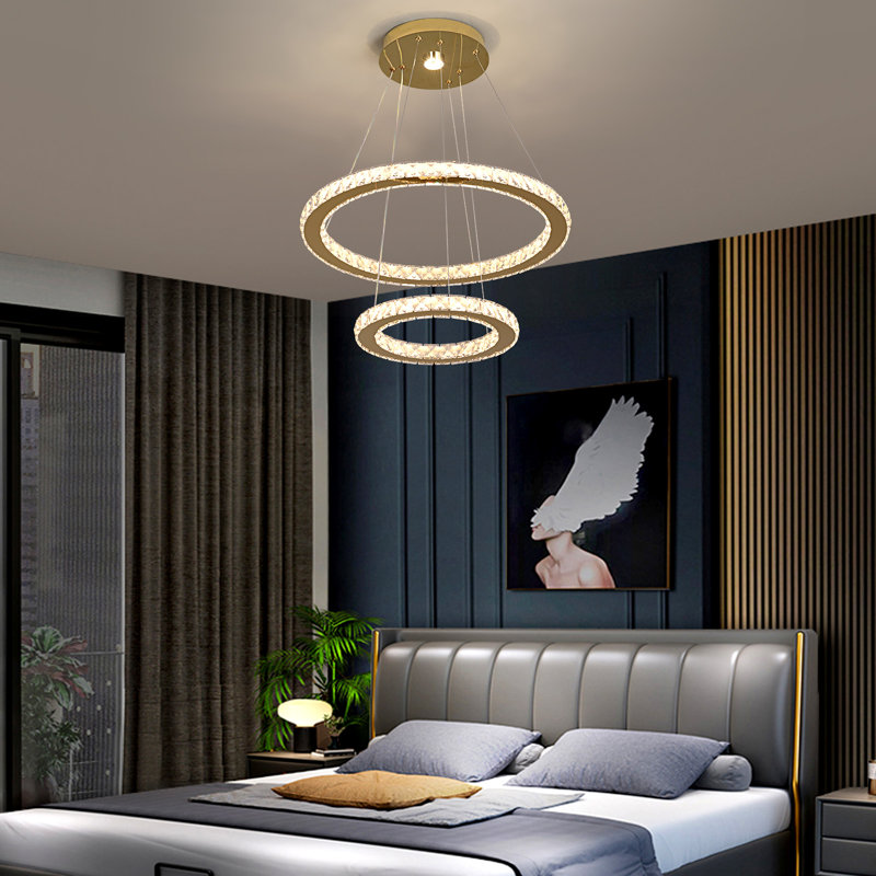 Lucchesi 2 - Light Crystal LED Chandelier, Golden
