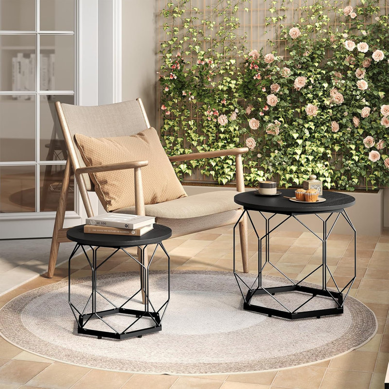 Collison Frame Nesting Tables, Black