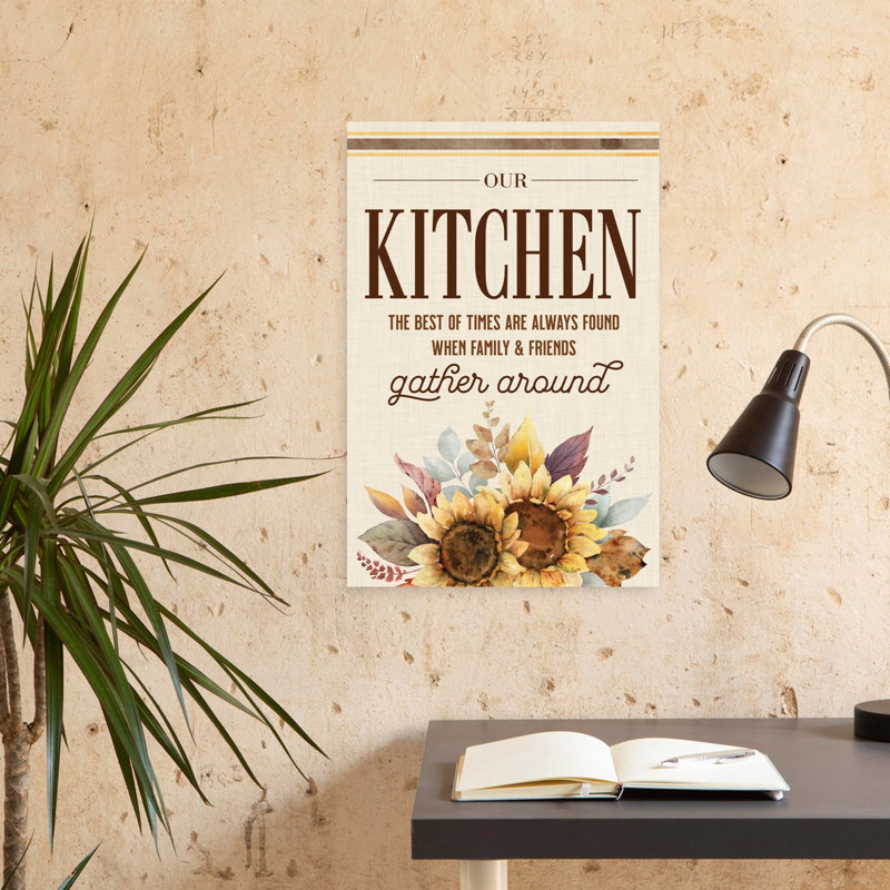 Our Kitchen Sunflowers, H 24 po x l 16 po