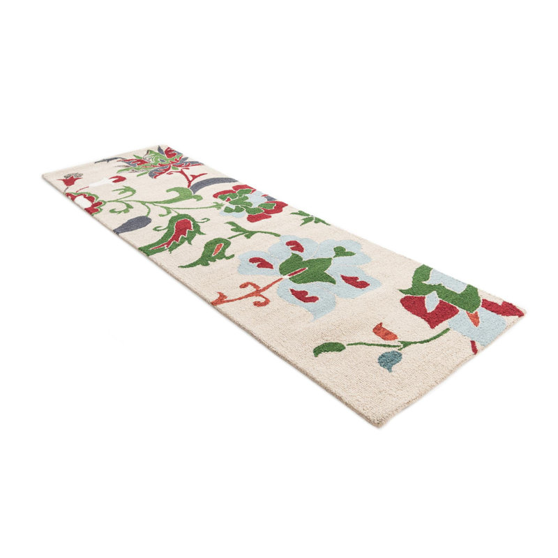 Tapis de couloir ivoire