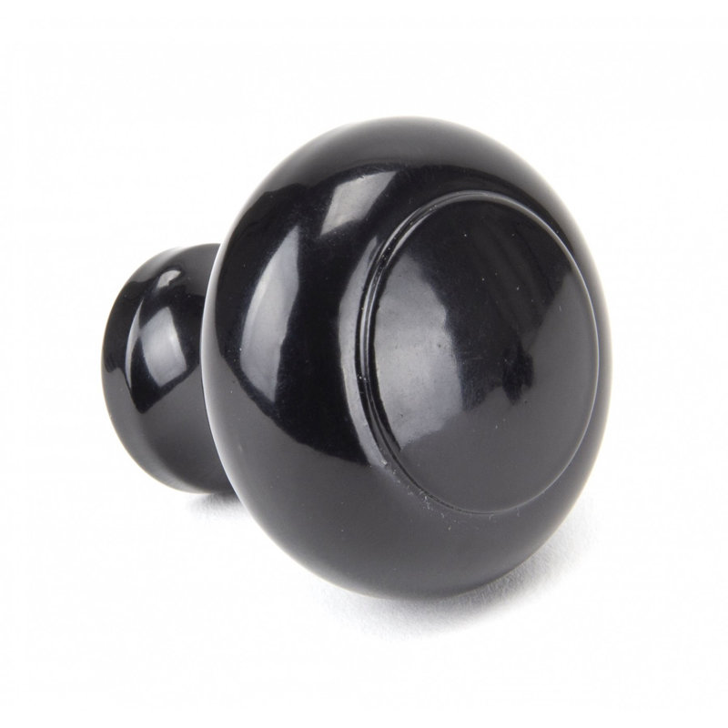 Regency 40mm Diameter Round Knob, Black
