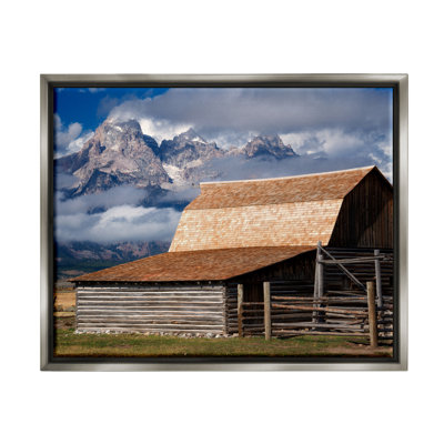 " Rural Cabin Foggy Mountain Peaks " by Dennis Frates