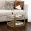  Table basse en verre avec rangement