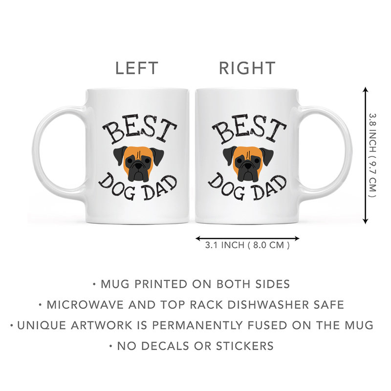 Tasse à café Best Dog Dad, Boxer