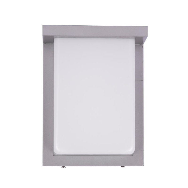 20W Modern LED Wall Sconce Lighting Fixture, Painted Silver, 8"H x 6"W x 3"D, 12W