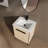 24 Inch Bathroom Vanity Base with basin, Storage Cabinet with Doors, Engineered Wood-444445031