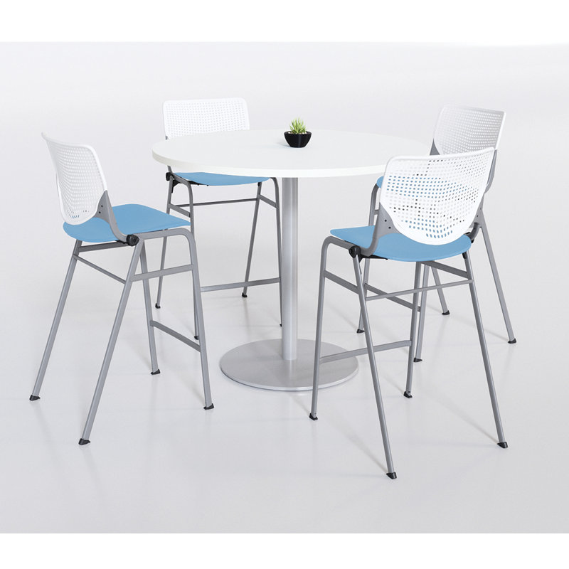 Kool 25" Bar Stool, Sky Blue