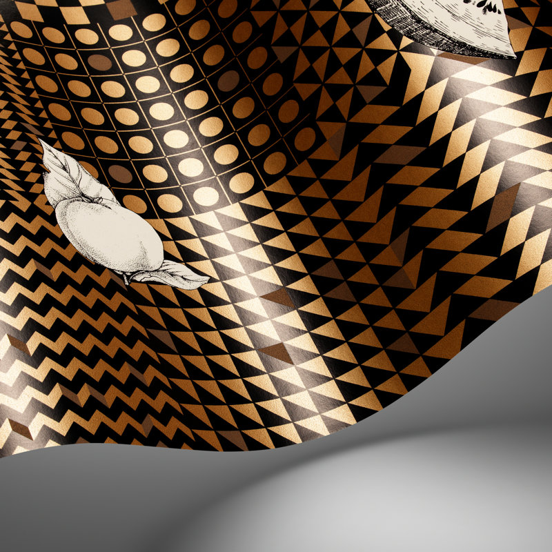 Fornasetti Senza Tempo II Wallpaper Roll, Gold