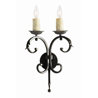 Andorra 2 - Light Dimmable Candle Wall Light -  2nd Ave Lighting, 751117.2.071U
