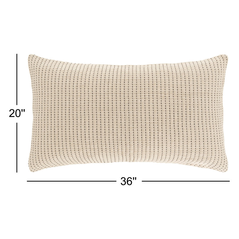 Pick Stitch Matelasse Sham, Natural, King