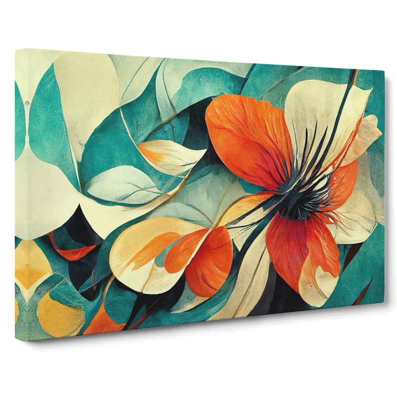 Flowers Abstract Vol.5 - Wrapped Canvas Print, 50cm H x 76cm W x 3cm D