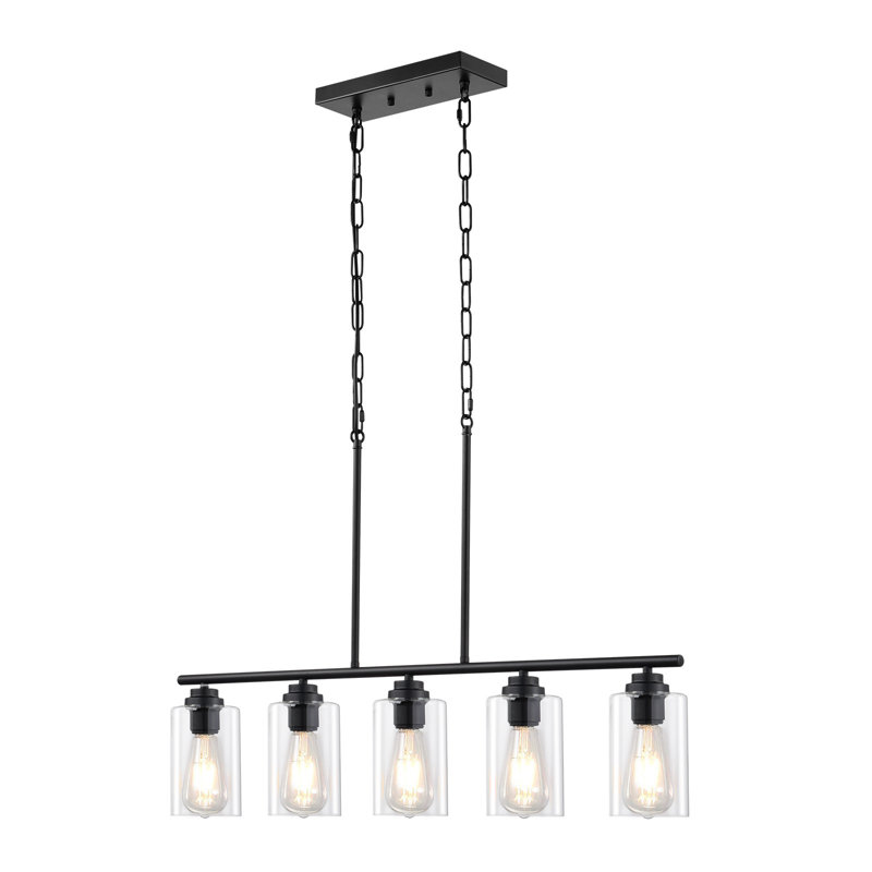Luminaire suspendu pour îlot de cuisine 5 lumières 60W E26