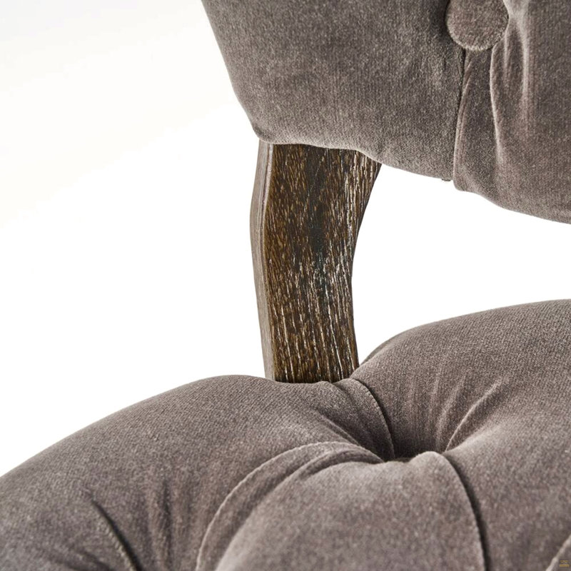 Chaise capitonnée Kd (Wthr) (ensemble de 2), Gris anthracite