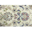 Tapis crème crème à motif oriental Indo-nain 6 x 12