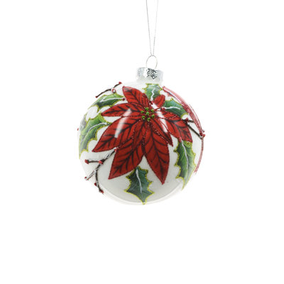 4'' Handmade Glass Ball Ornament