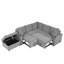 Canapé-lit modulaire convertible en L 84,7 po-148739498