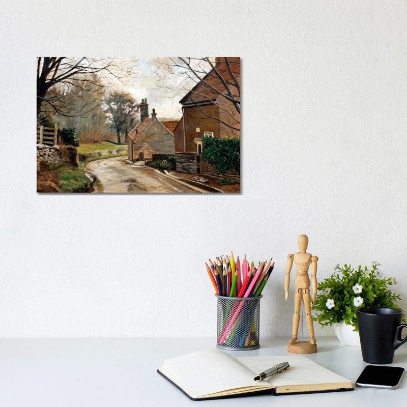 After The Rain, Cotswolds, 2010 by Cruz Jurado Traverso - Wrapped Canvas Painting, 20.32 cm H x 30.48 cm W