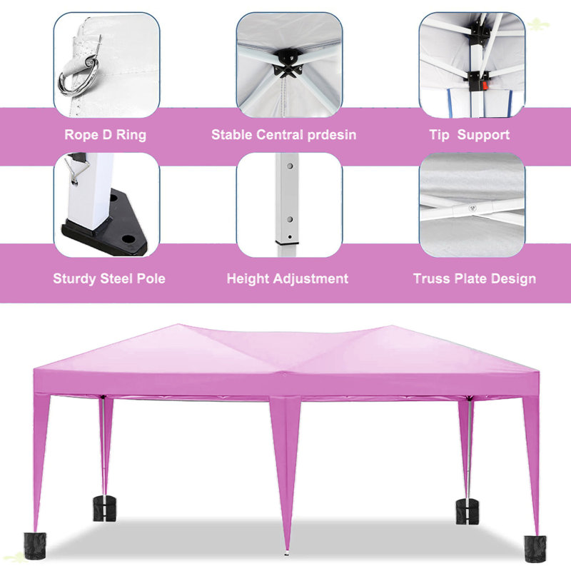 10'X20' EZ Pop Up Canopy Outdoor Portable Party Folding Tent