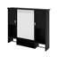 Armoire à pharmacie de salle de bain, armoire de rangement murale avec miroir, tablette ouverte