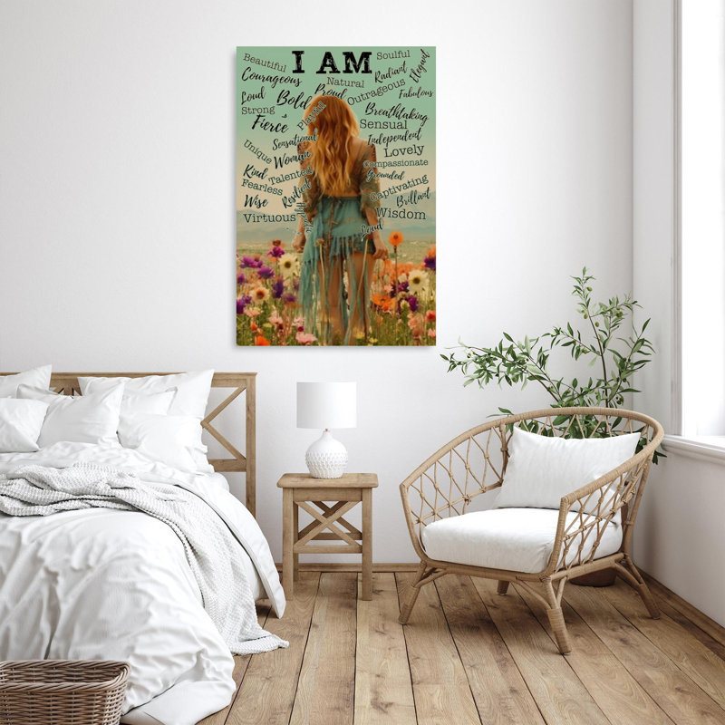 «Woman I Am On», impression sur toile, H 36 po x l 24 po x P 1,25 po