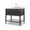 Toulouse Single Vanity-Satin Black Veneer