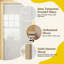 Porte coulissante double en pin 1-Lite-98606589
