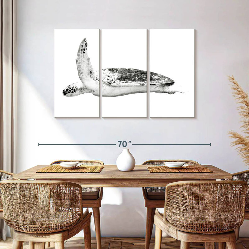 Noble Hawksbill Turtle, 36" H x 57" W