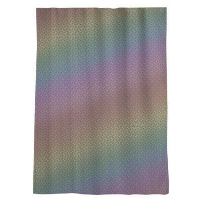 Panneau de rideau simple avec passe-tringle en treillis hexagonal Leffel