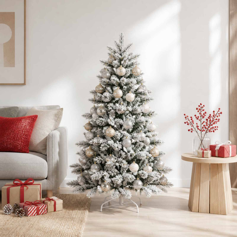 Christmas Ball Set Plastic Christmas Ball Ornaments, Gold/White/Transparent
