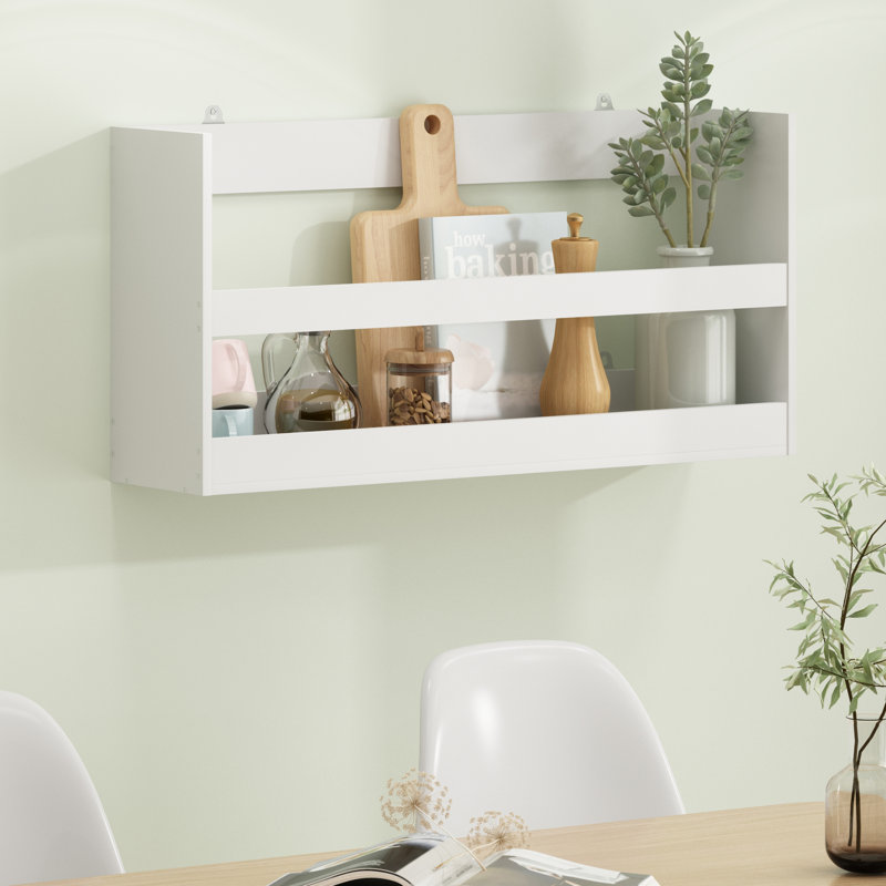 Tablette flottante Tori-Leigh, Blanc