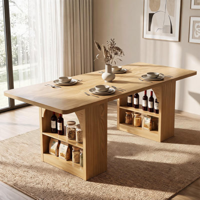 Table à manger pour 4 à 6 personnes, table de cuisine moderne de 178 cm
