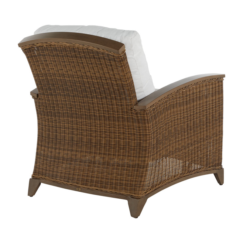 Astoria Woven Lounge Chair, Raffia/Oak, Welt, Tweed Toffee