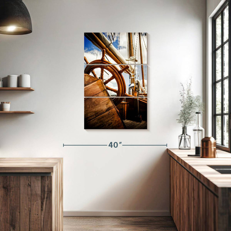 Wooden Boat Helm