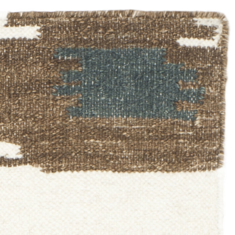 Selsey Abstract Wool Hand Woven Area Rug, Rectangle 122 x 183 cm