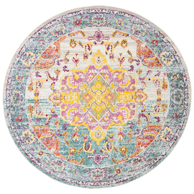 Haneul Performance Oriental Rug, Round 7'