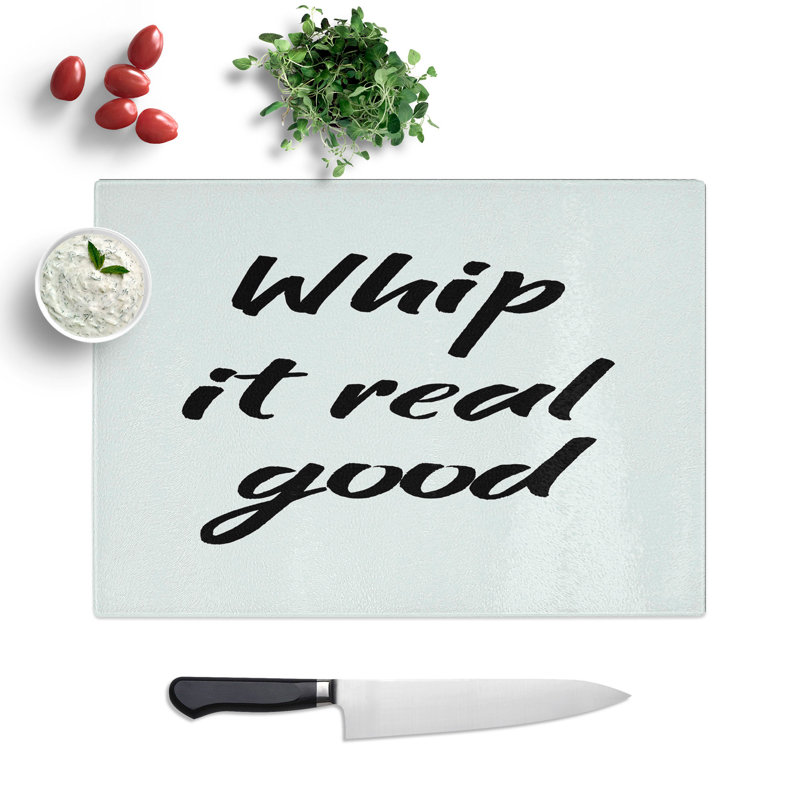Whip It Real Good Chopping Board, 20cm W x 28.5cm L