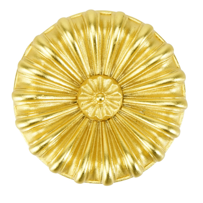 NANTUCKET KNOB IN ARTISAN PEWTER FINISH, Gold, 1 3/8"
