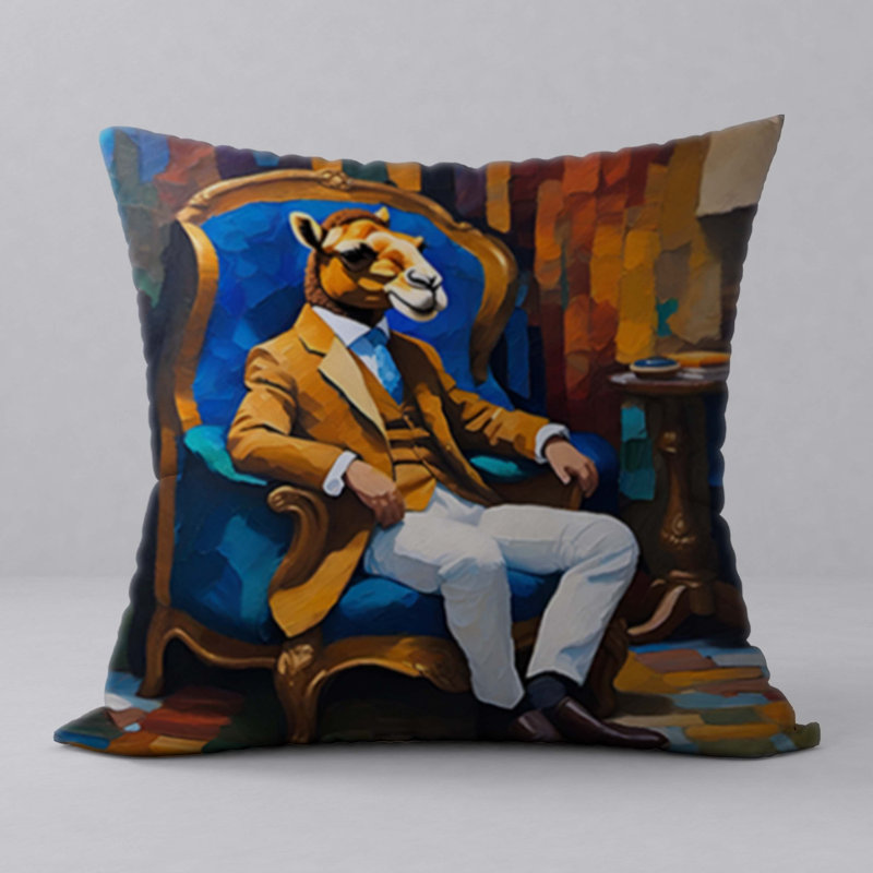 Polyester Throw Square Pillow Cover & Insert