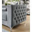 Canapé modulaire gris avec rangement gauche Aulla - 107 po