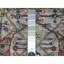 Tapis gris en laine noué à la main 6 pi x 6 pi Bijar Garus AB00985A83E14CBB9BE5BE2ADB852B53