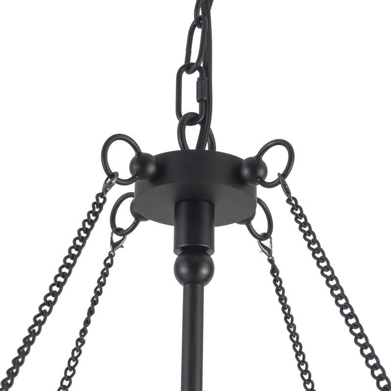 Crosby 4-Light Chandelier, Noir