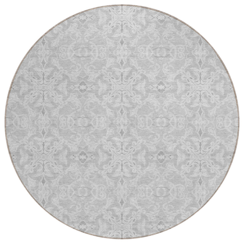 Tapis rond intérieur et extérieur 8 po